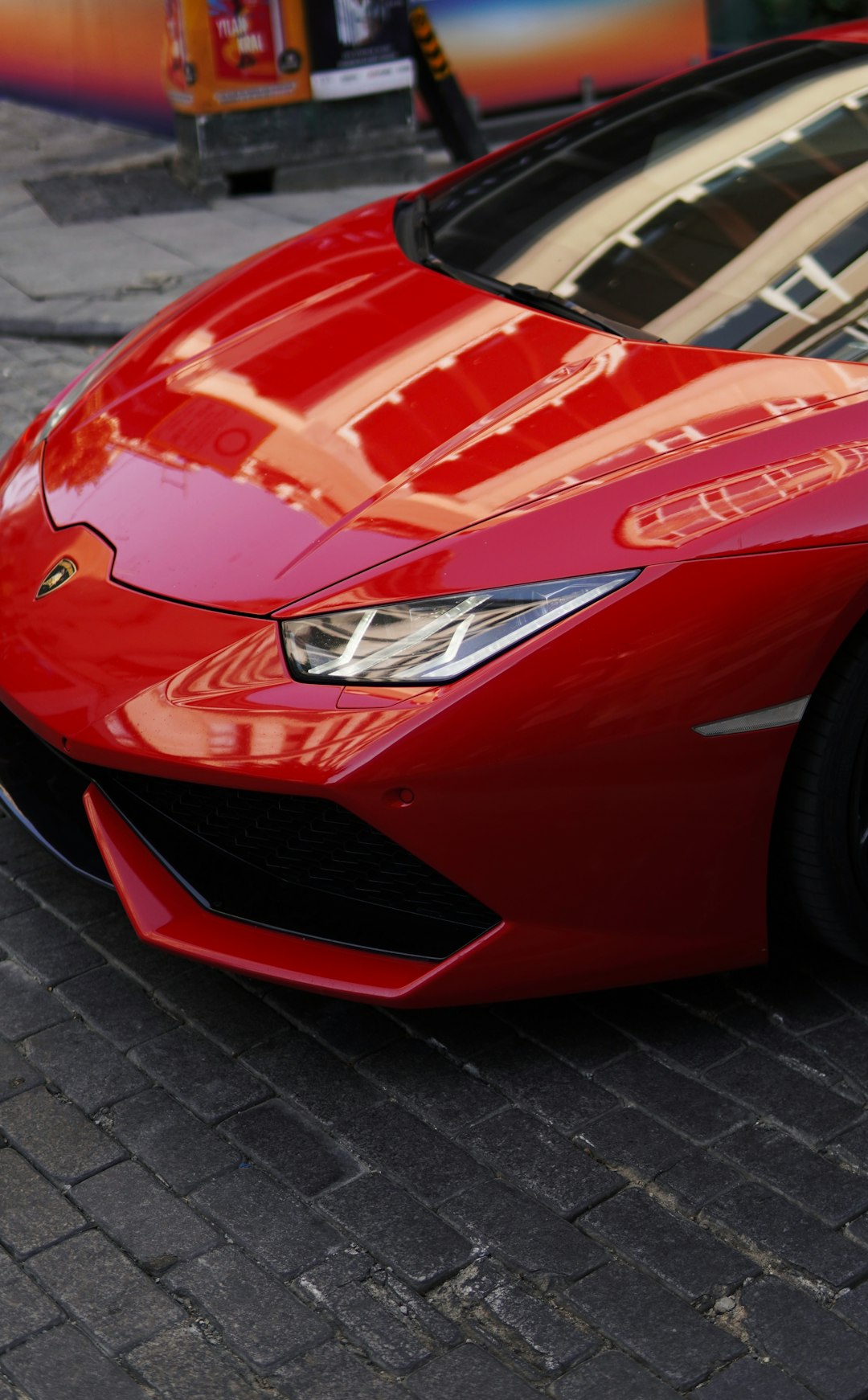 red ferrari car on road