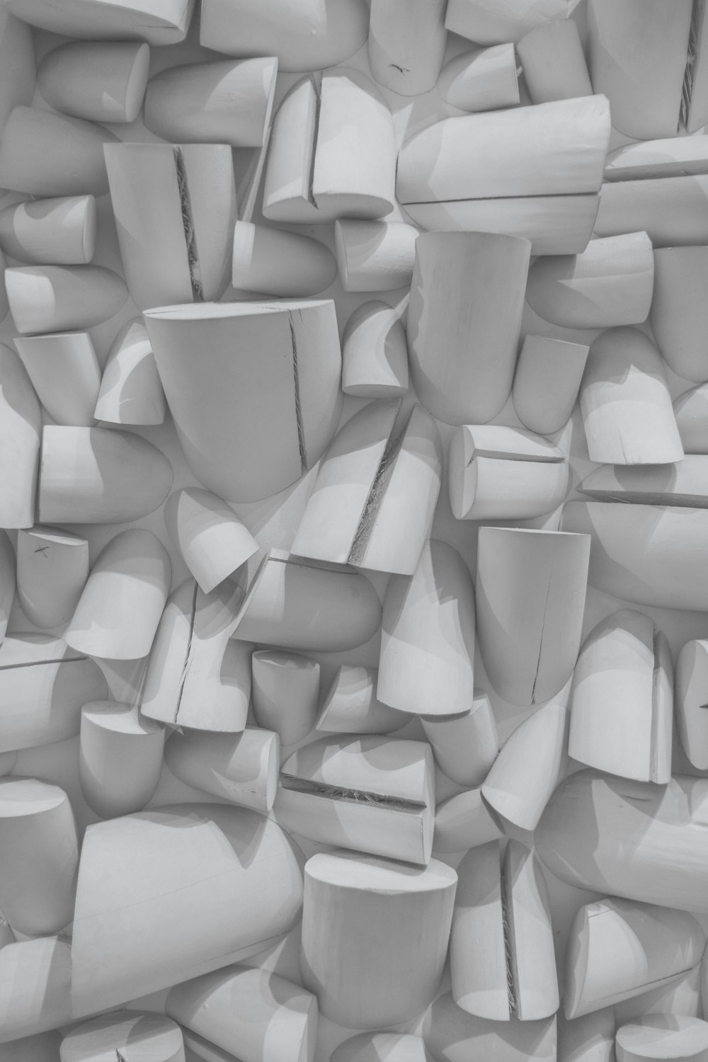 white plastic blocks on white surface