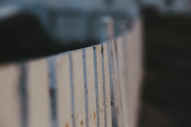 Close-up of wood fence boards