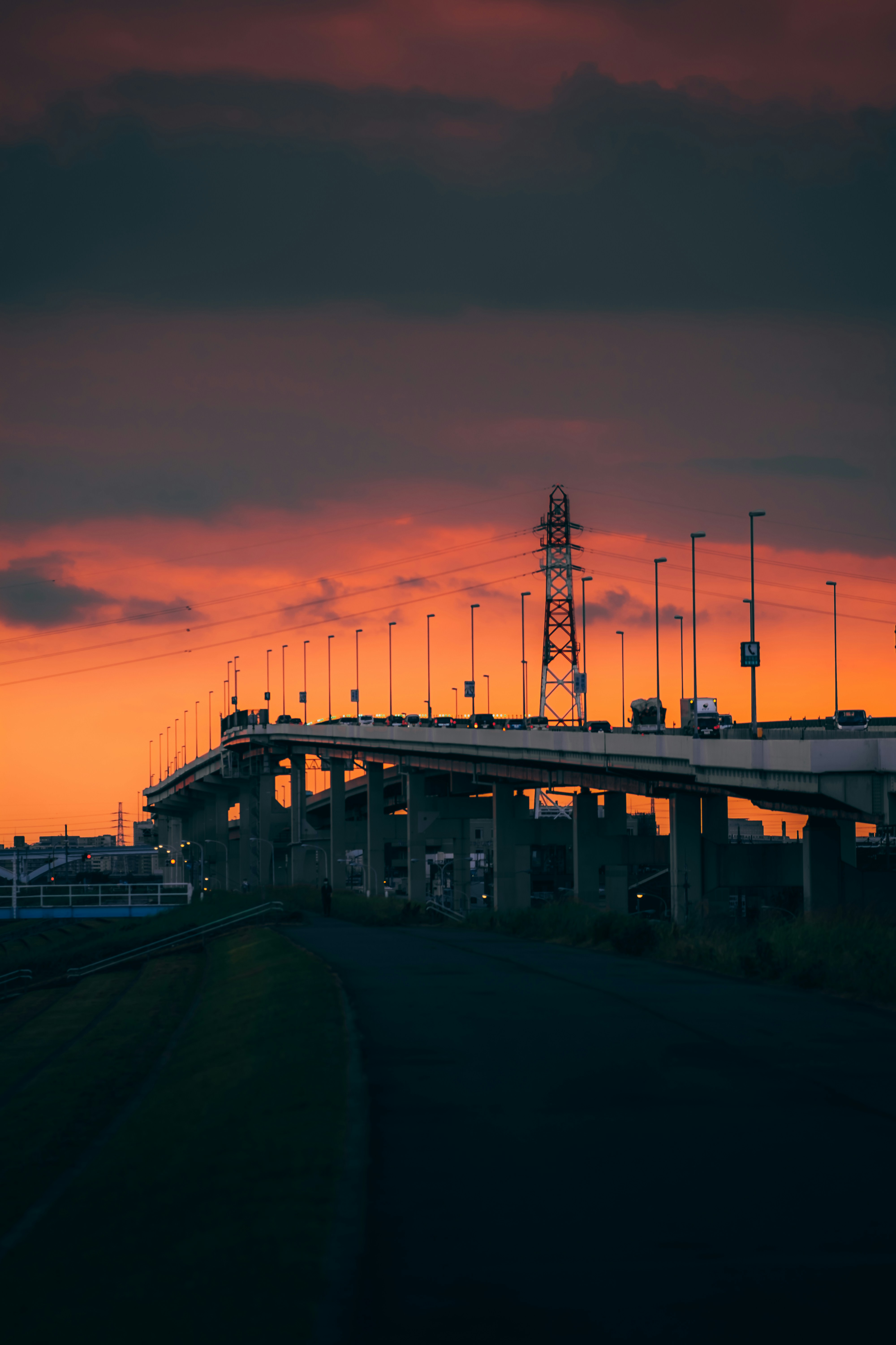 silhouette of building during sunset
