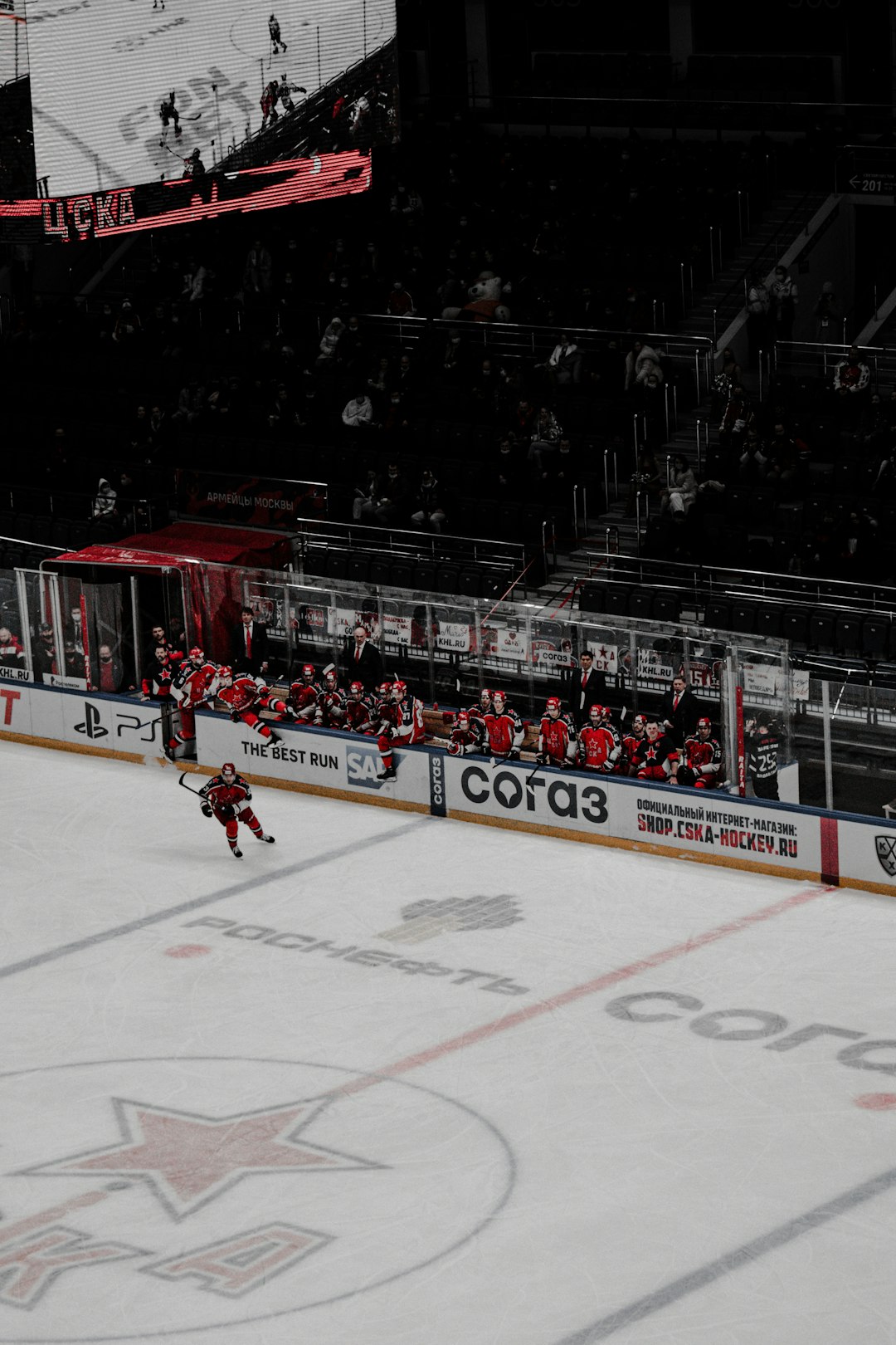 people playing ice hockey on ice stadium