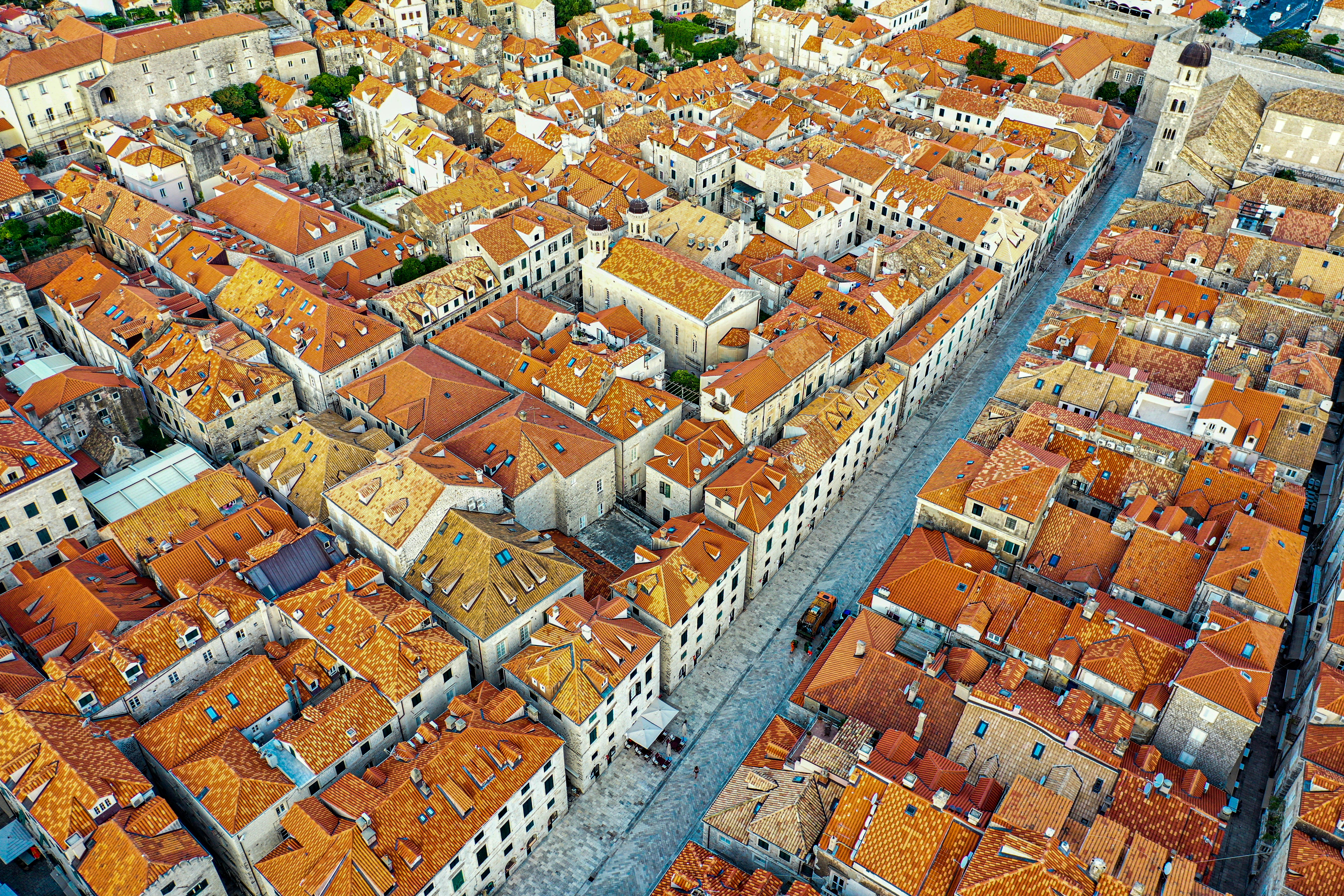 Aerial view of city buildings during daytime
