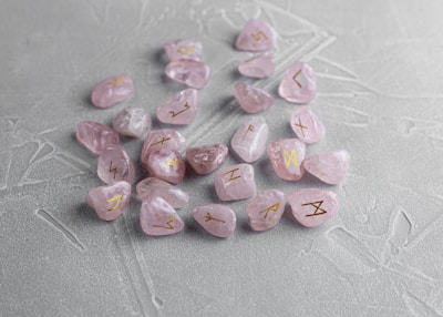 pink and red heart shaped candies