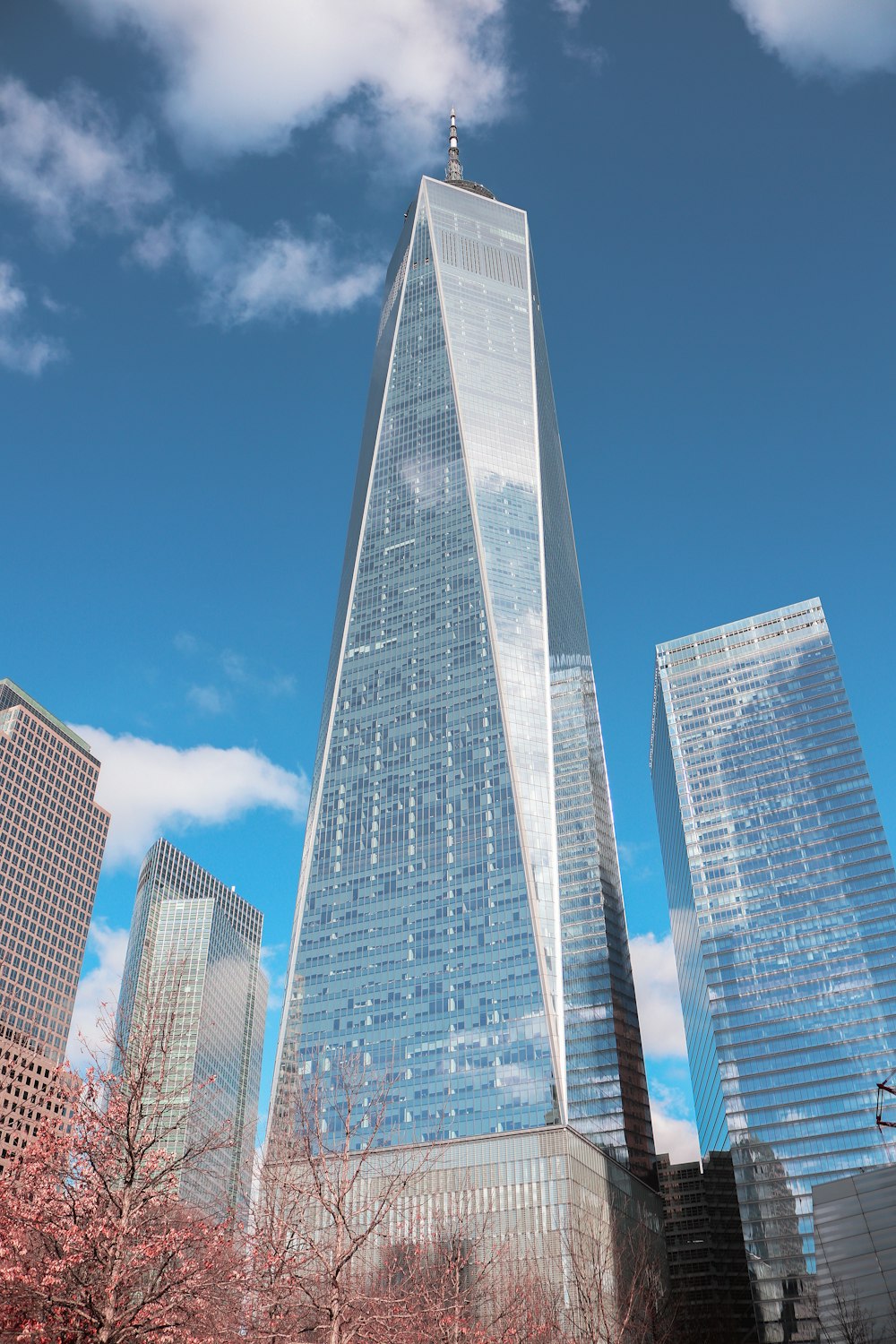 low angle photography of high rise building