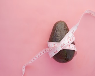 brown and white heart shaped hanging ornament