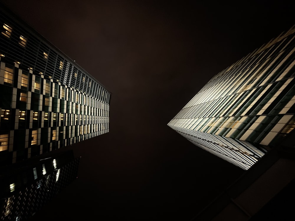 low angle photography of high rise building