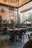 brown wooden table and chairs