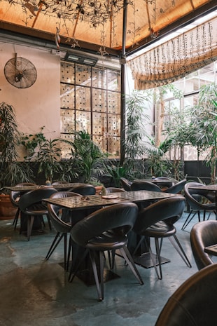 brown wooden table and chairs