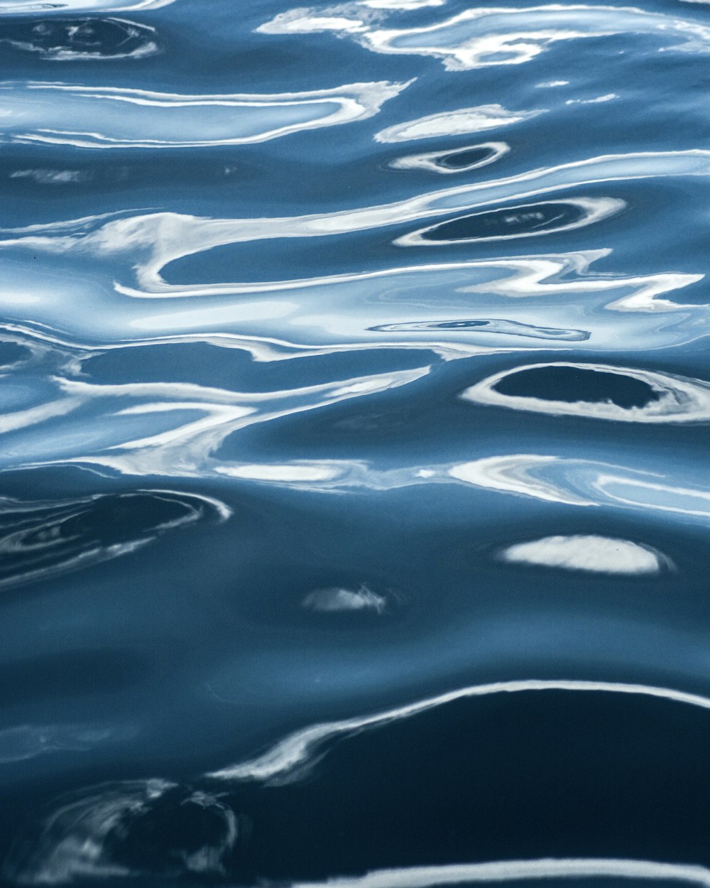 blue water in close up photography