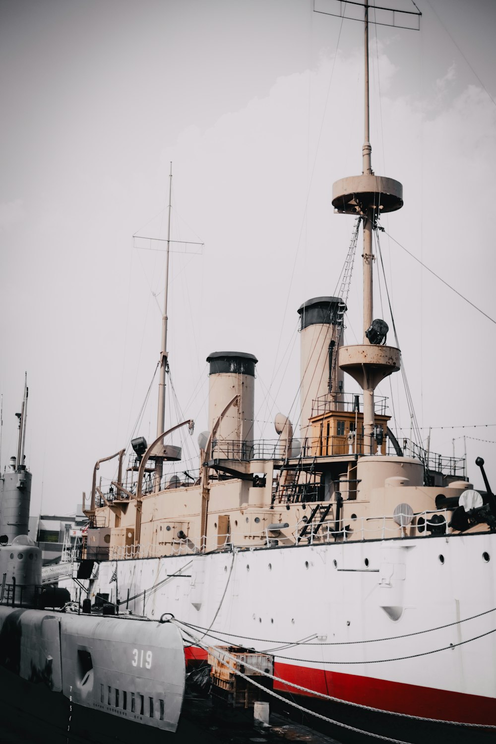 white and brown ship on dock during daytime