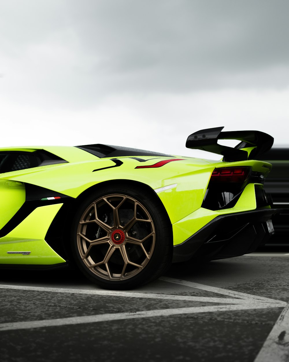 green and black lamborghini aventador