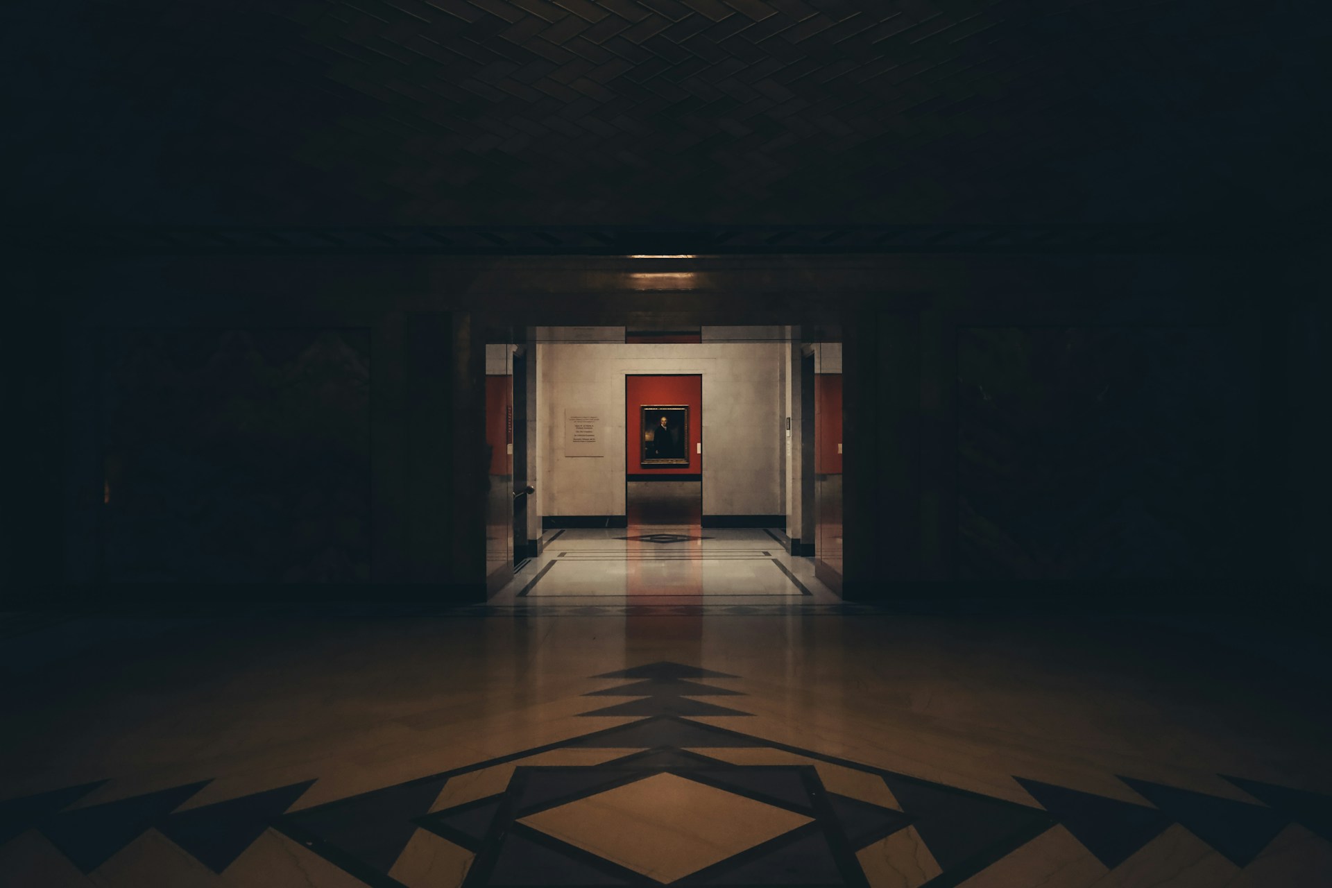 brown and beige floor tiles