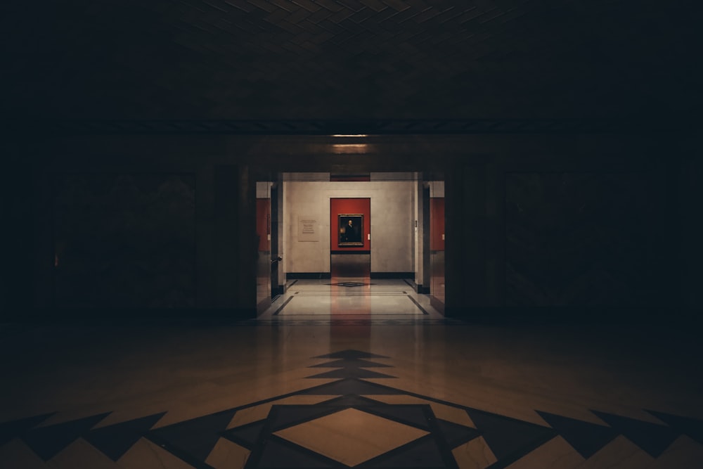 brown and beige floor tiles