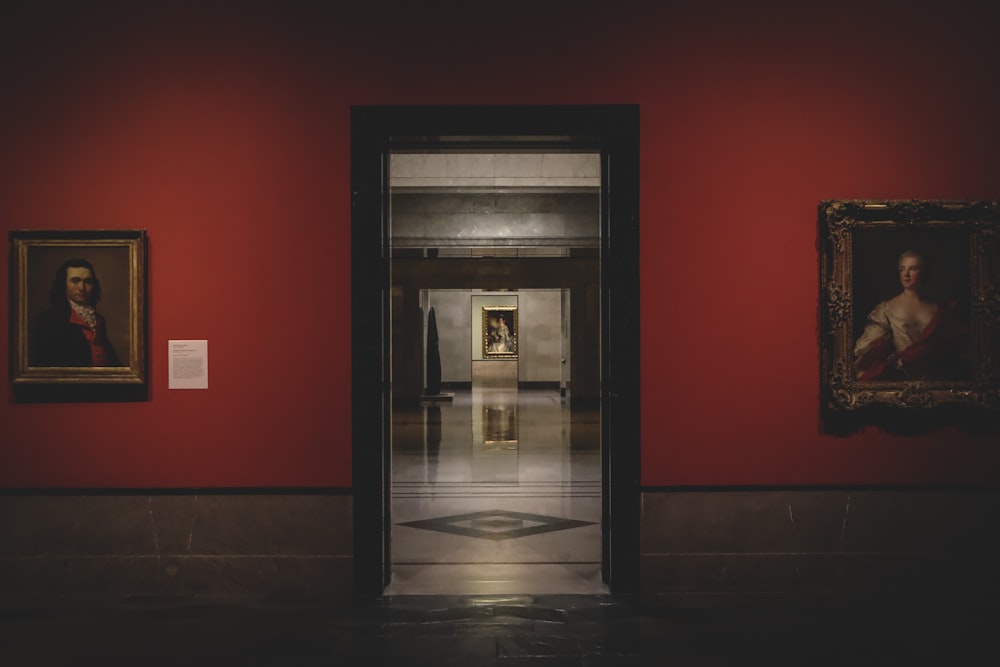 black wooden door with glass panel