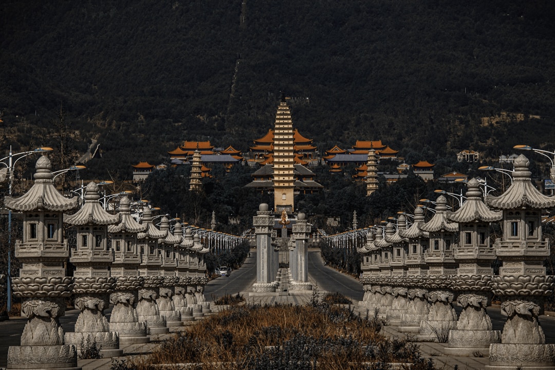 The Three Pagodas of Dali in Yunnan Province, showcasing traditional architecture and Buddhist heritage
