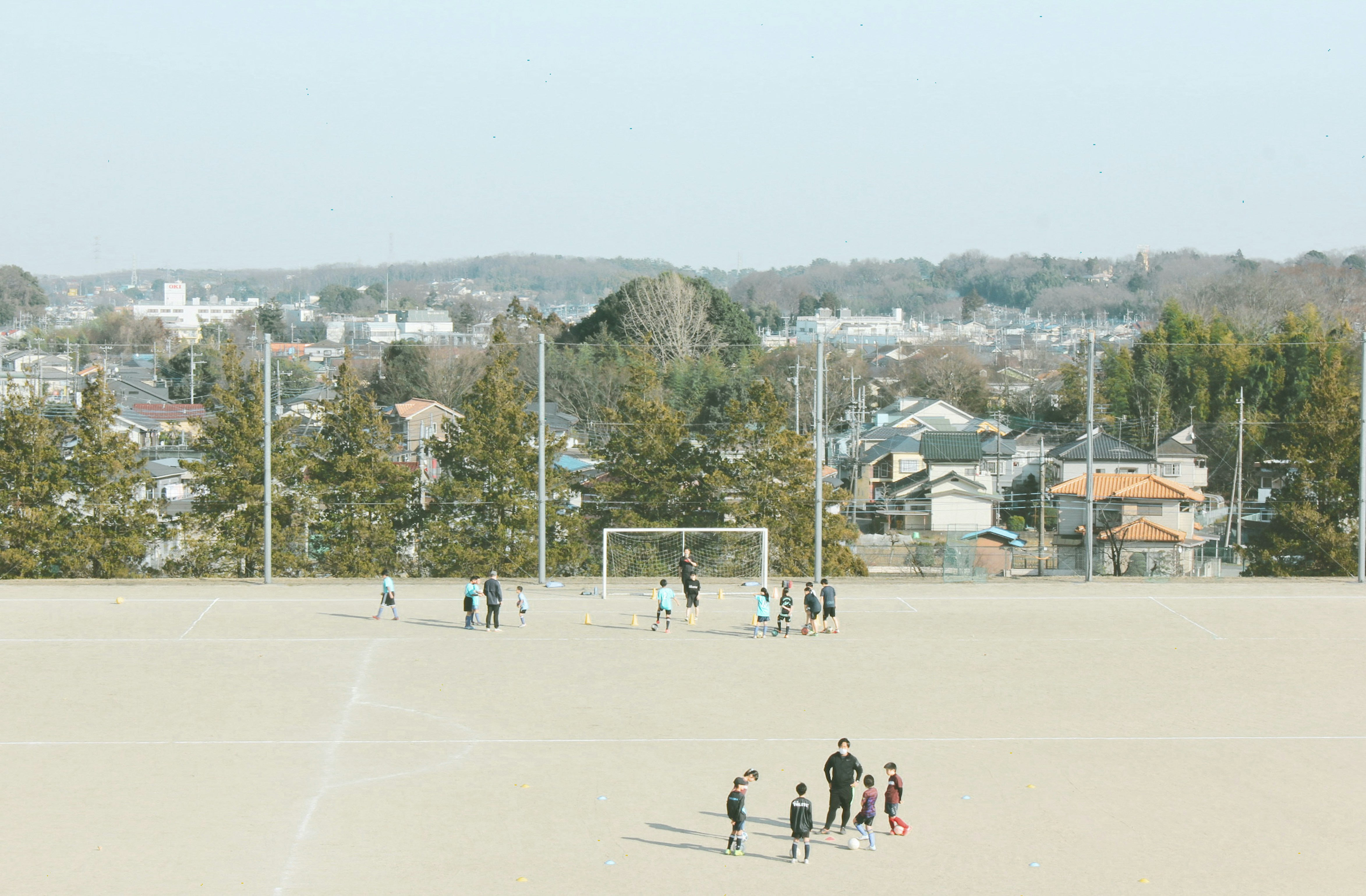 Students exploring a famous sports stadium