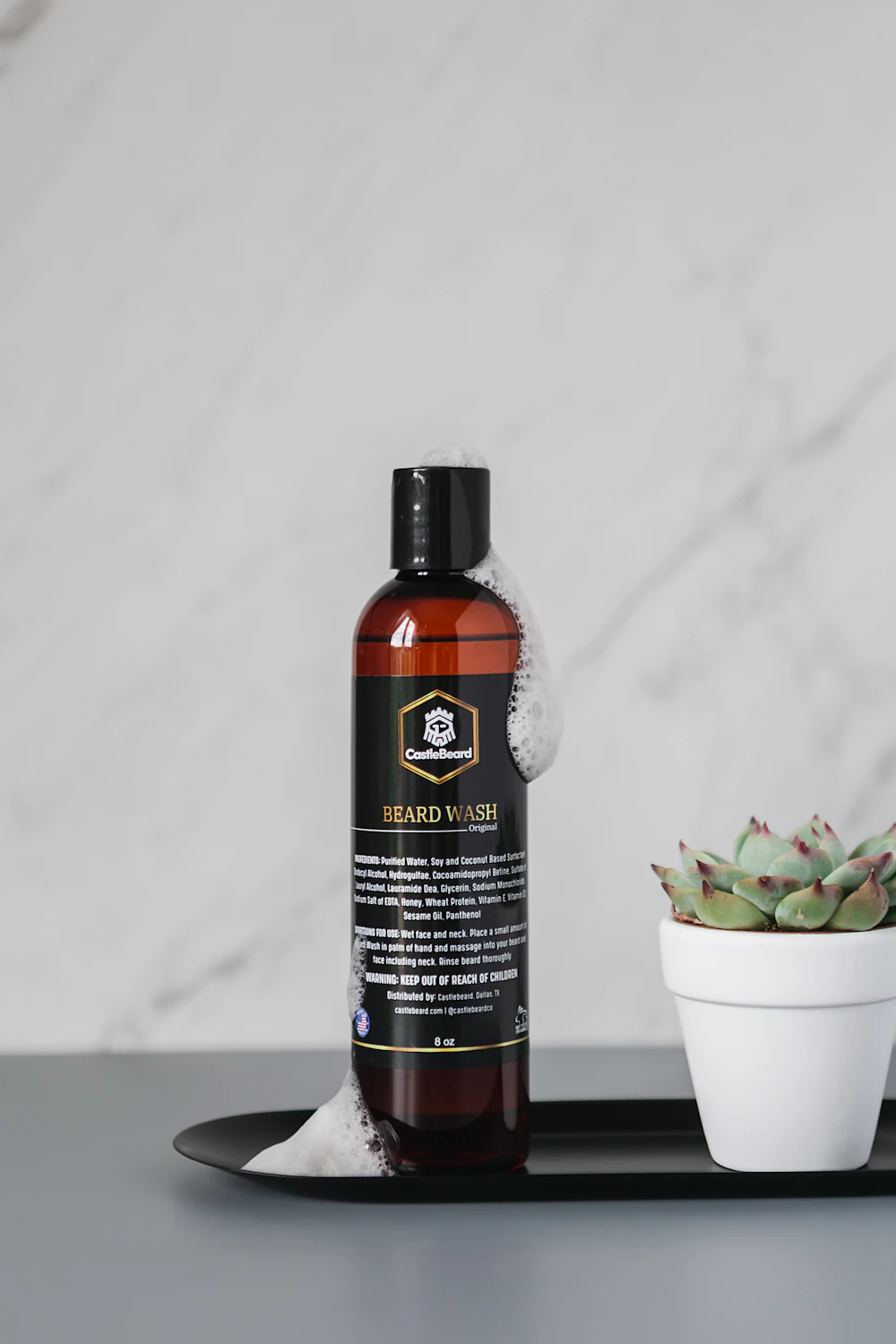 Focused beard care product launch concept