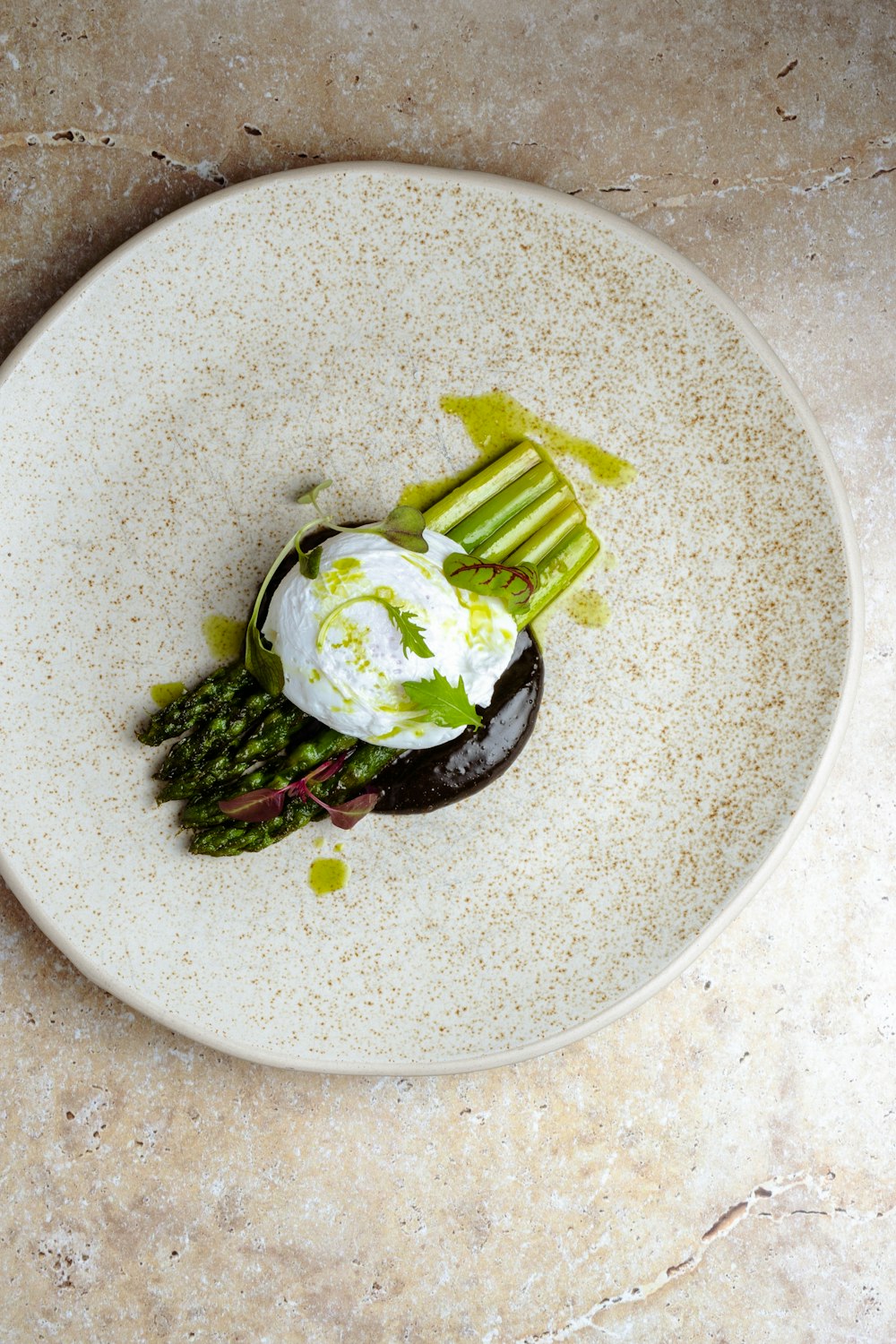 green and white vegetable salad on white ceramic plate