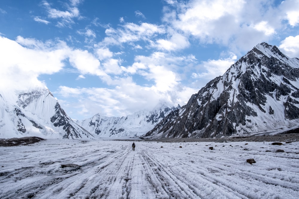 snow covered mountain under blue sky during daytime