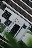white and black digital device