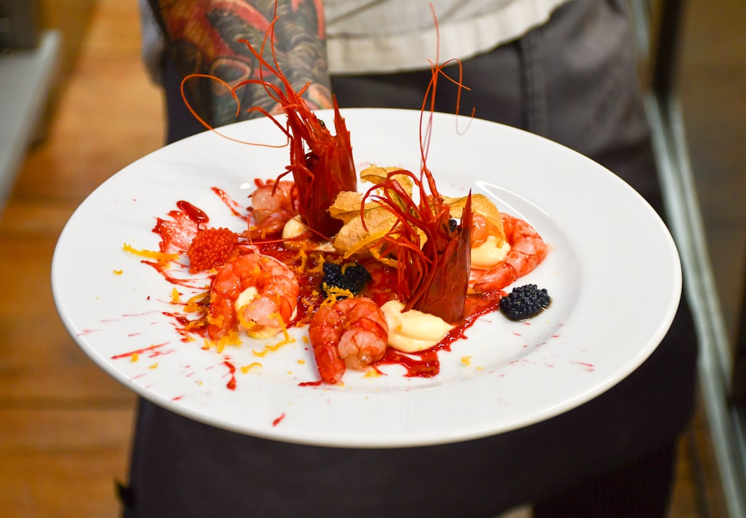 cooked food on white ceramic plate