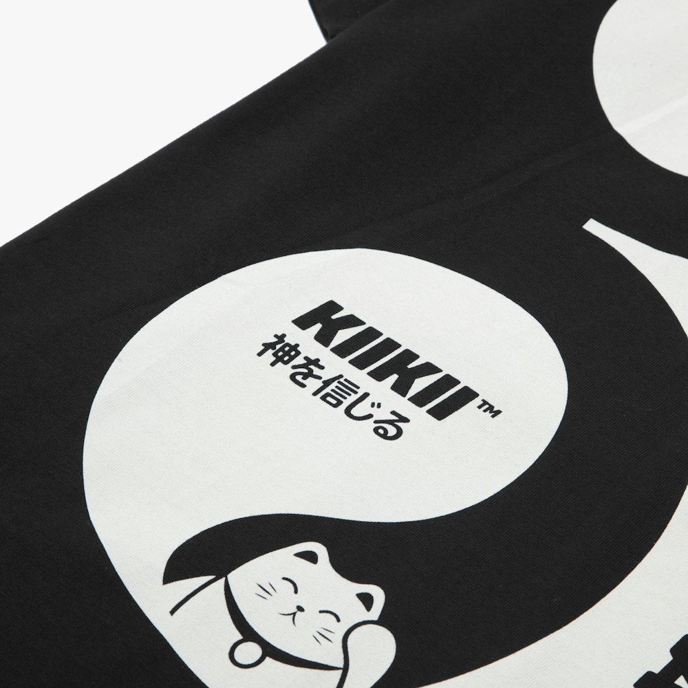 black and white panda bear print textile