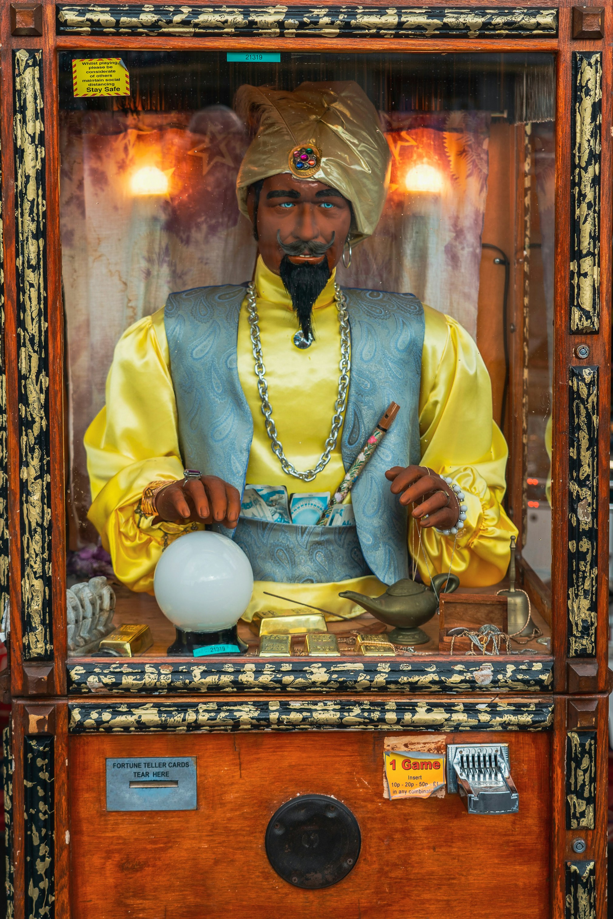 A fortune teller sideshow, similar to that featured in the film, Big.