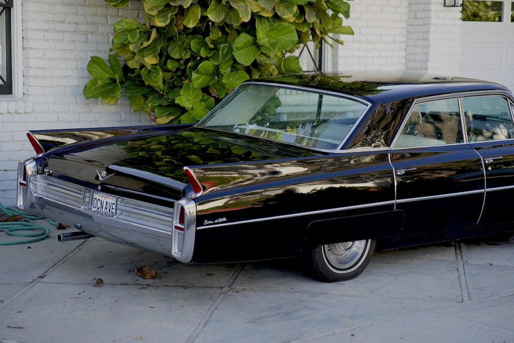 black and brown vintage car