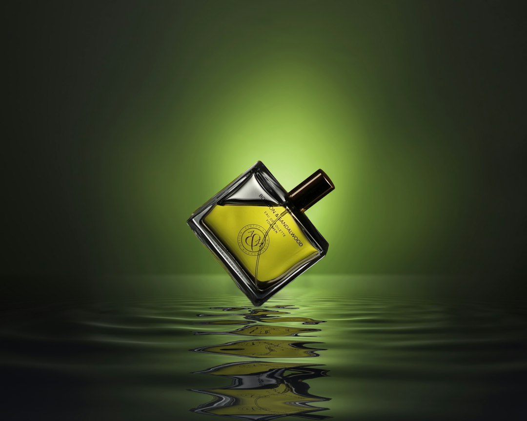 perfume bottles closeup