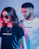 man in black crew neck t-shirt beside woman in white crew neck t-shirt