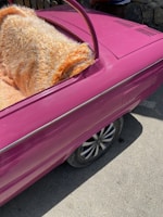 Close-up of a colorful assortment of car accessories.