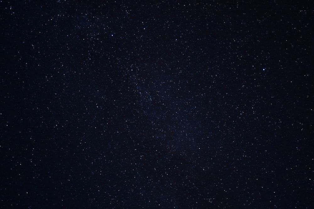 blue and white starry night