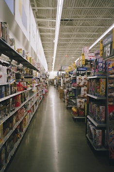 shopping mall with assorted products