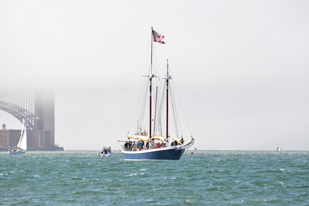 white and blue sail boat on sea during daytime