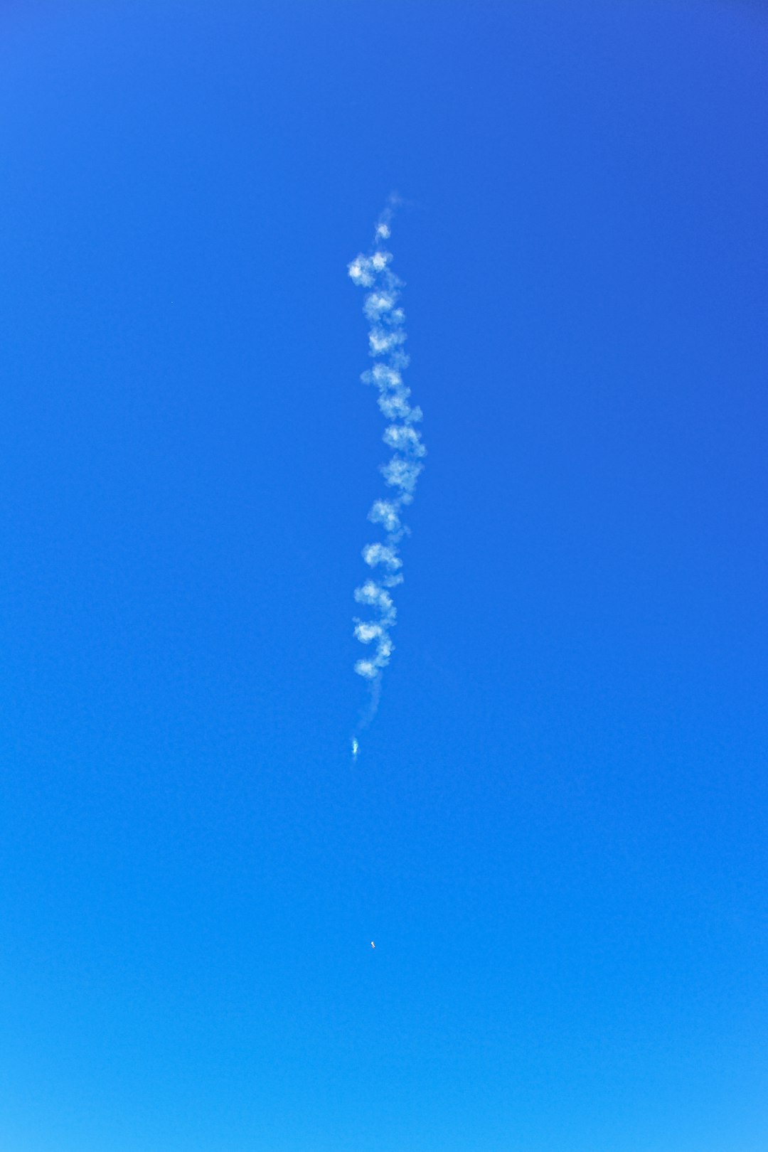 white lightning on blue sky