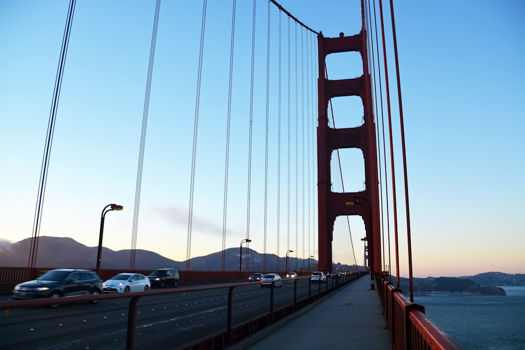 cars on bridge during daytime