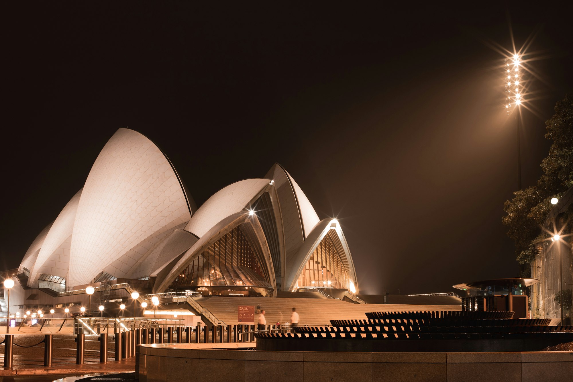 Sydney opera house at night