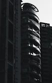 High-resolution image of a sleek, modern residential building exterior