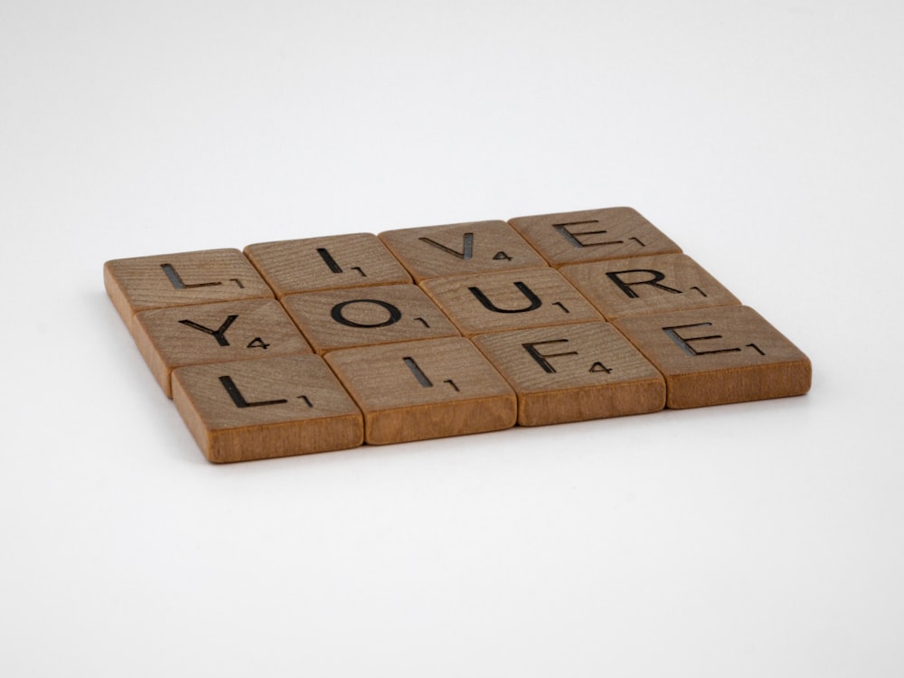 brown wooden blocks on white surface