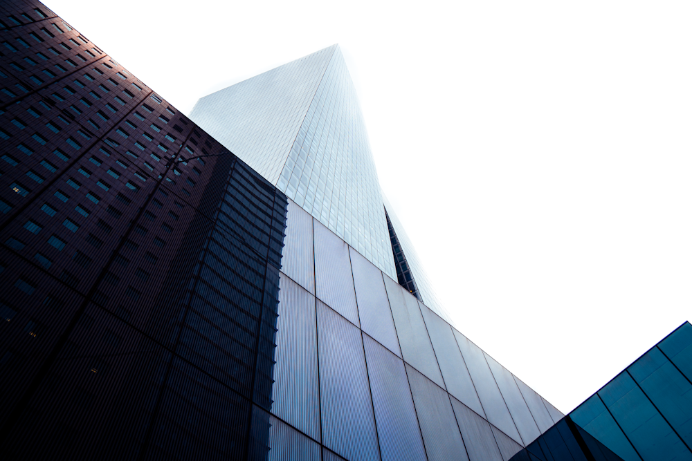 low angle photography of high rise building