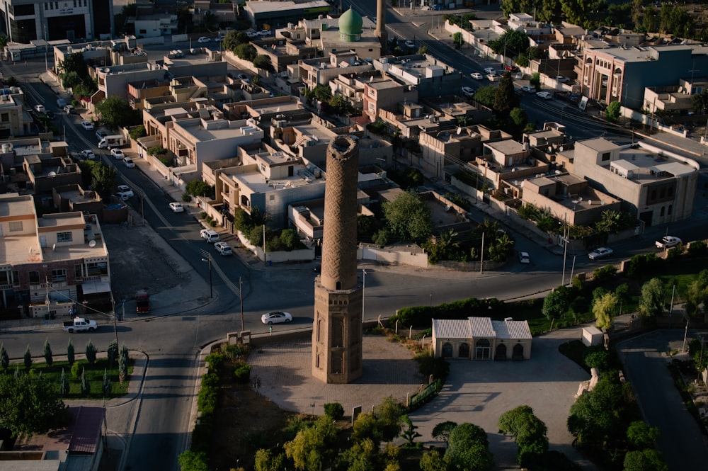 Veduta aerea degli edifici della città durante il giorno