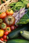 orange and green vegetables on brown woven basket