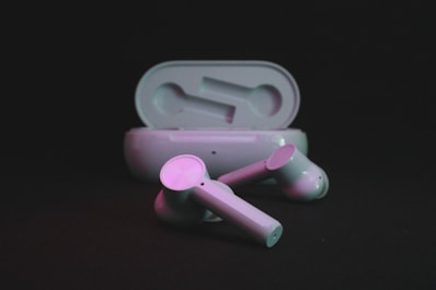 pink and white plastic tool