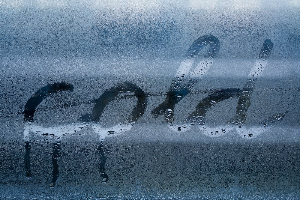 water droplets on glass panel