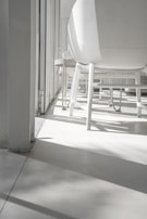 Bright office environment with natural light and minimalistic design.