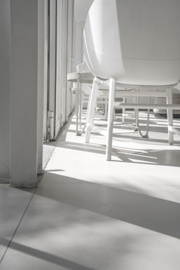 Modern driving school office with clean, minimalist design and bright natural light.