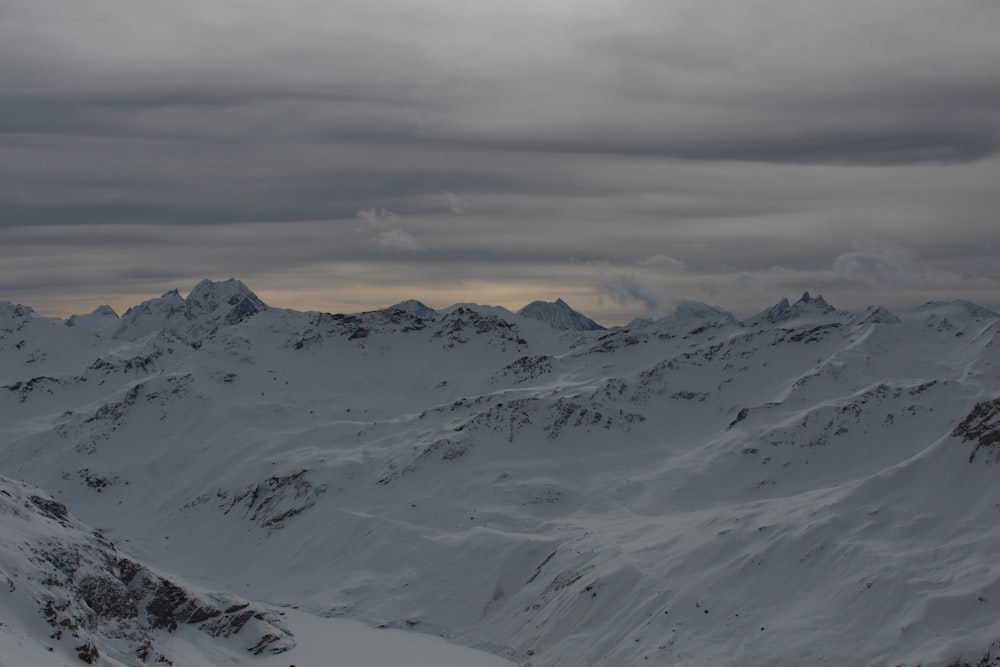 snow covered mountains during daytime