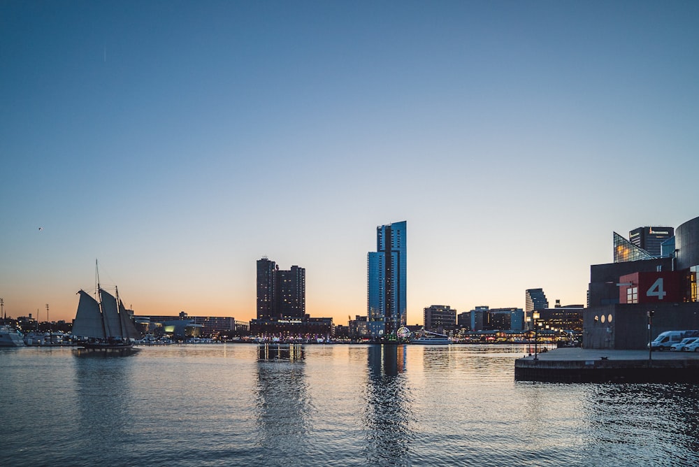 city skyline across body of water during daytime