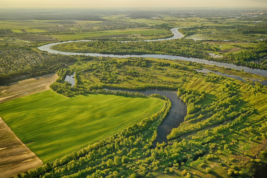 aerial view of green grass field during daytime