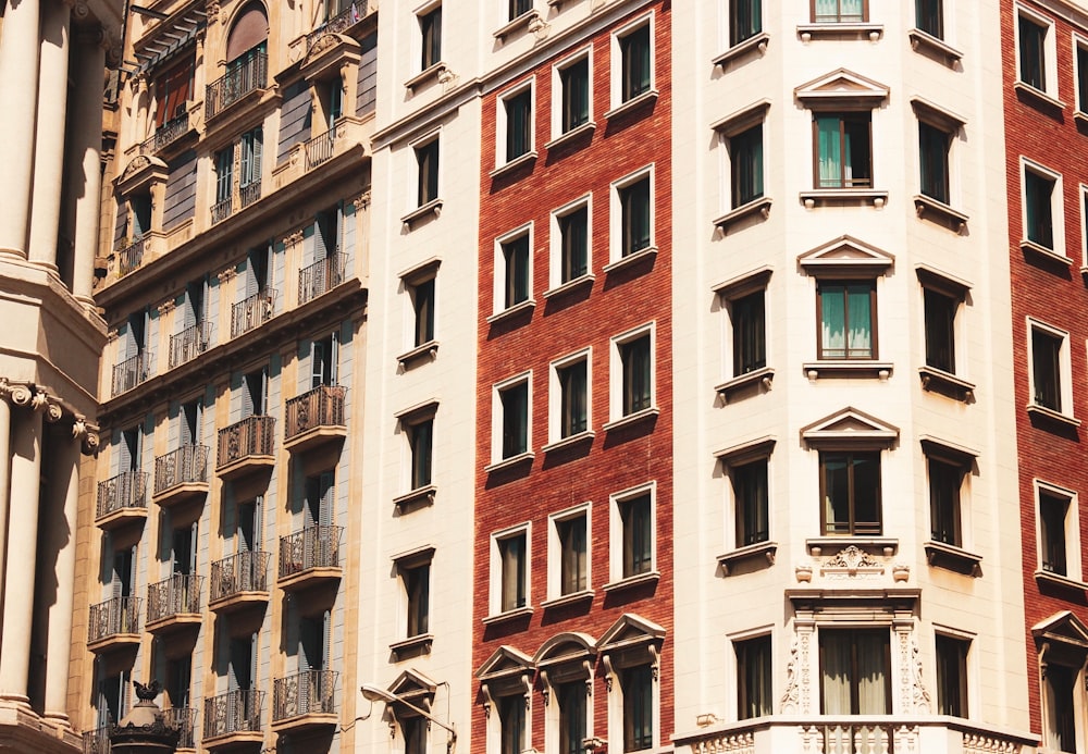 brown and white concrete building